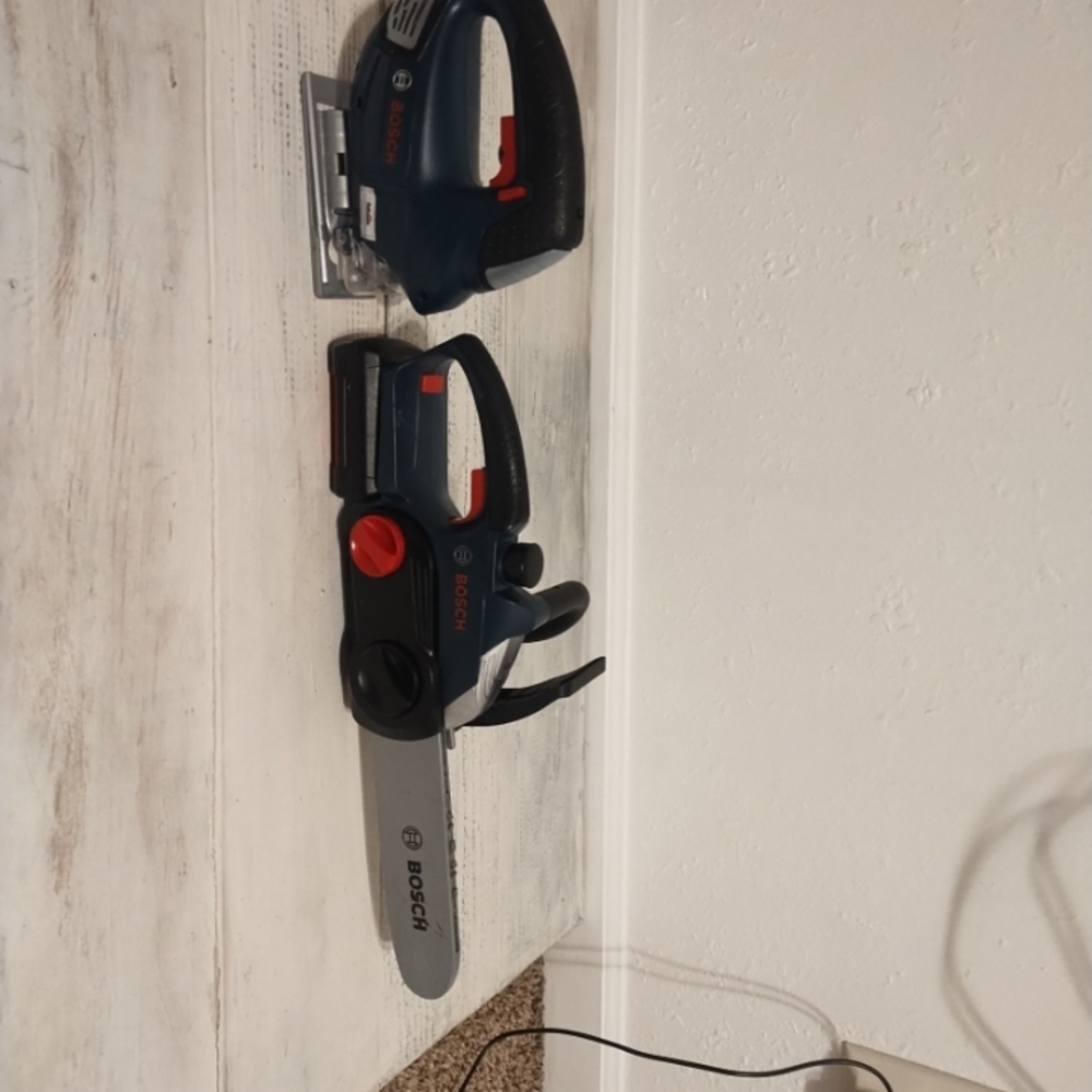 BOSCH Kids Toy Chainsaw & Jigsaw 2016 Theo Klein Ltd. Pretend Play used